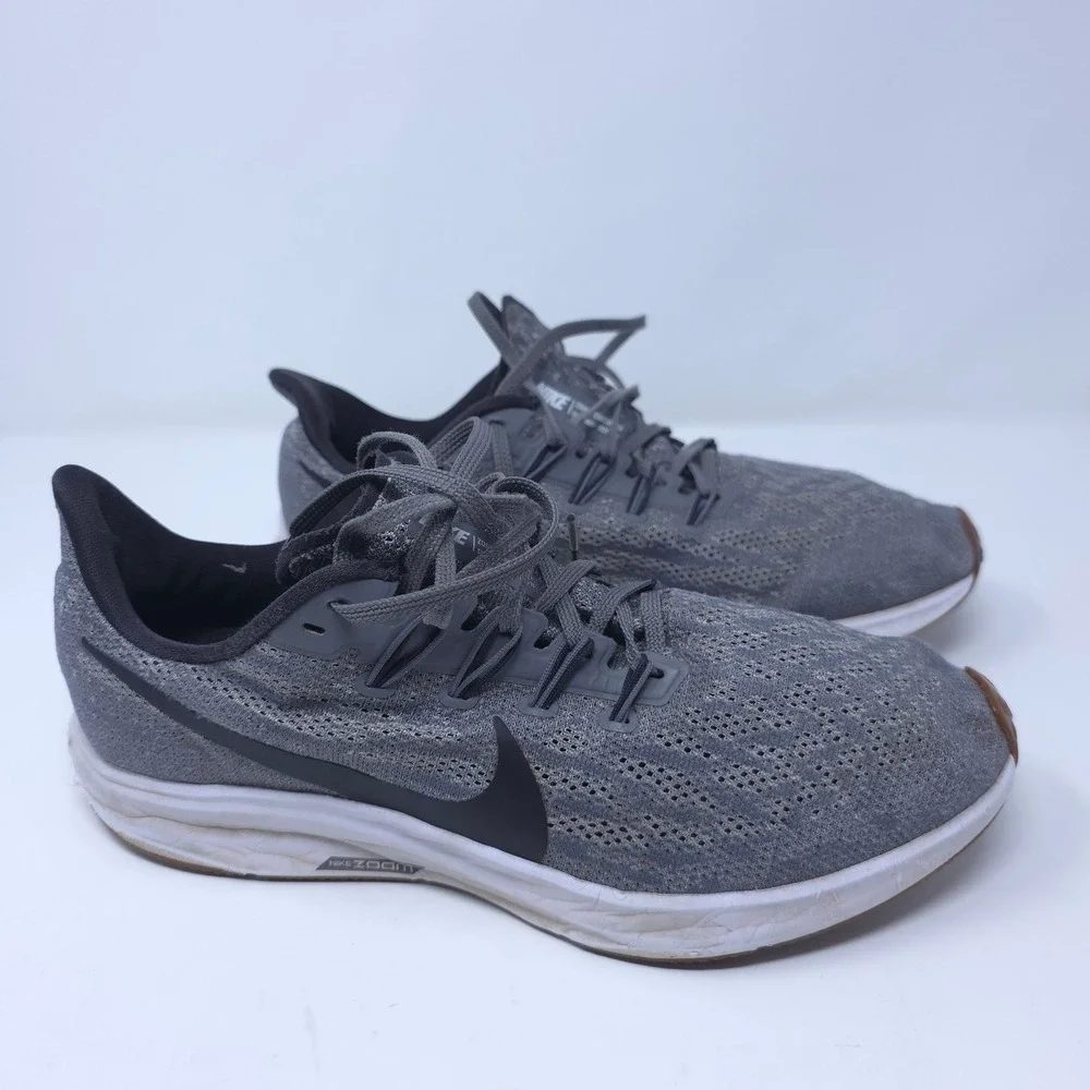 Nike Air Zoom Pegasus 35 Mens Running Shoes Gray Black 942851-006 Size 10